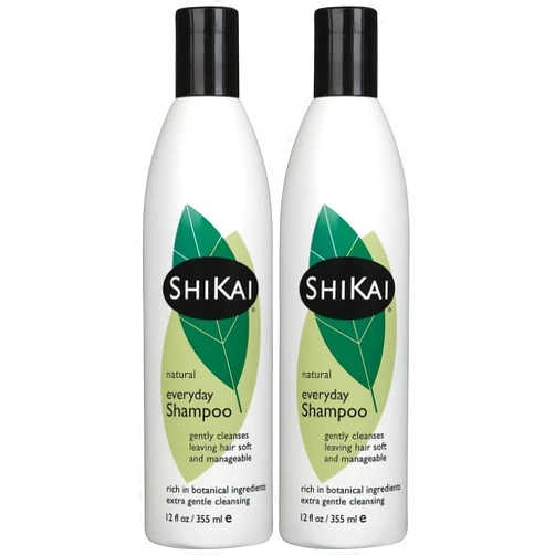 ShiKai Everyday Gentle Cleansing Shampoo (12oz, Pack of 2) | Extra Mild, Gentle, Low Detergent Formula | With Aloe Vera for Healthy, Shiny Hair
