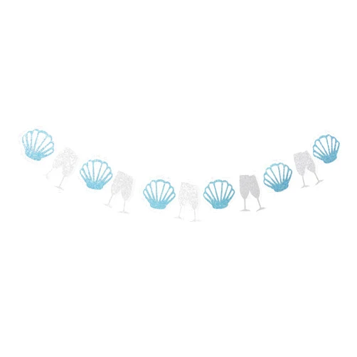 PATRDIO Last Toast On The Coast Banner - Coastal Beach Bachelorette Party Decorations,Seashells And Wine Glasses Banner,Bachelorette Champagne Party Decorations,Coastal Bachelorette Party Banner Last Toast