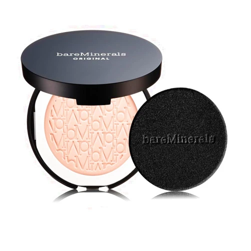 bareMinerals Original Pressed Powder Foundation Mineral SPF 15 – Talc-Free, Luminous Finish, Buildable Coverage, Vegan, Clean Beauty