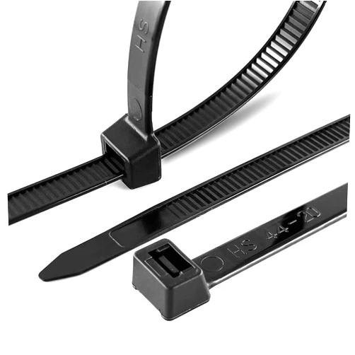HS Strong 12 Inch Heavy Duty Outdoor Wire Zip Ties Thick 0.3 Inch (100 Pack) 120 LBS High Strength Large Plastic Wide Cable Zipties Black Hd
