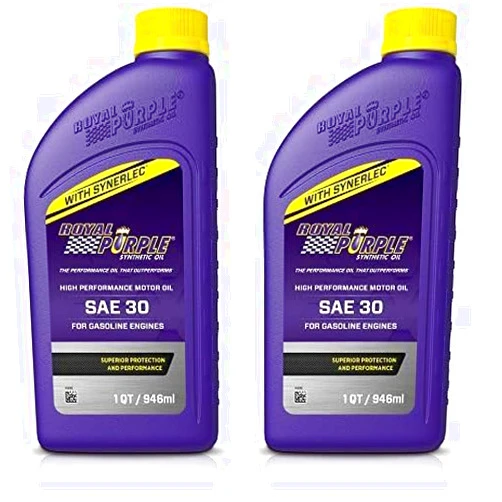 Royal Purple 01030 SAE 30 Heavy Duty High Performance Synthetic Motor Oil - 1 Quart Bottle (Pack of 2)