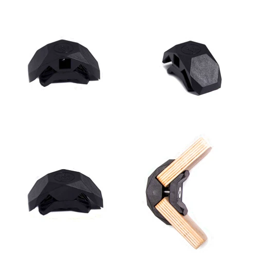 Playwood Connector for Tool-Free Furniture & Storage Assembly 90-Deg Black 48 connectors