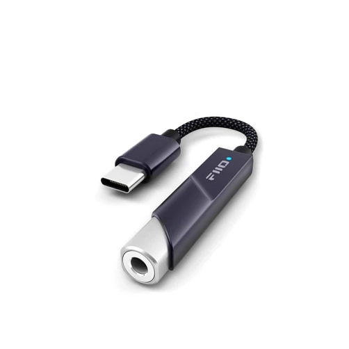 FiiO KA11 USB C to 3.5mm Audio Adapter 32bit/384KHz, USB Type C Dongle HiFi DAC Amplifier for Android/iOS/Windows/Mac (Black, TC)