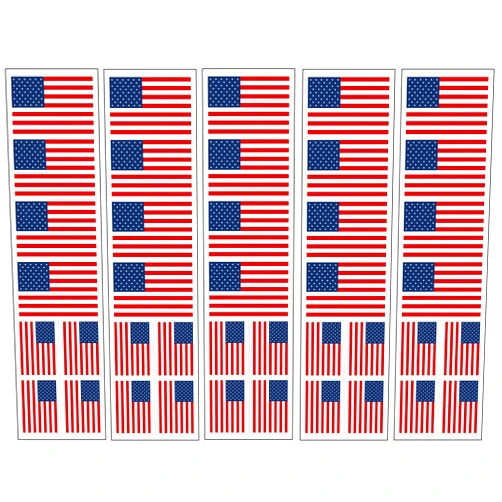 PremiumTT temporary tattoos 40 Tattoos: United States Of America Flag, American Patriotic Party Favors