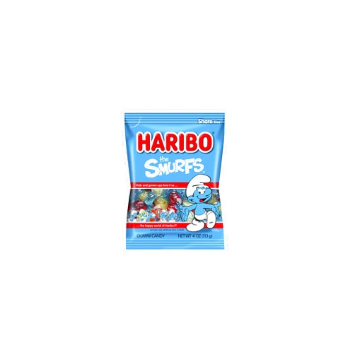 Haribo Gummi Smurfs 4 Ounce Bag