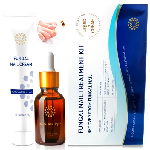 Natural Vine Toenail Fungus Treatment Extra Strength: Nail Fungus Treatment for Toenail and Fingernails - Fungus Nail Treatment Liquid 15ML and Anti-fungal Nail Repair Cream 20g Plant Extract Ingredients