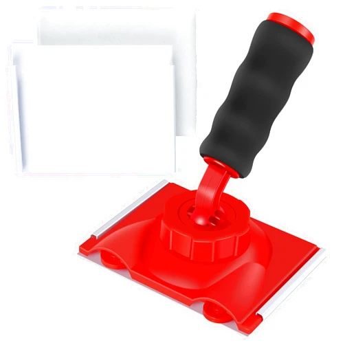Ihvewuo Paint Edge Trimmer Plus Two Replace Pads | Paint Supplies For Painting Walls | Corner Wall & Ceiling Pad Painters Tool | Edger Painters Tool For Rotatable Handle House Behind Toilet