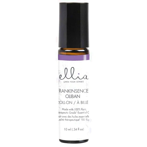 Ellia Frankincense Essential Oil Roll-On | 10ml, 100% Pure, Therapeutic Grade, Clear (ARM-EO10ROFRK)
