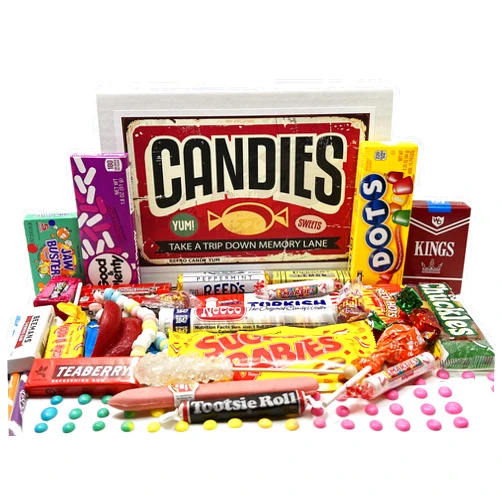 RETRO CANDY YUM Classic Old Fashioned Vintage Candy Assortment for Birthday Party Celebration, Get Well, Thank You, Thinking of You - Jr