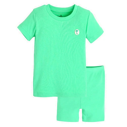 moimoln Viscose from Bamboo Pajama Set for Baby Boys Girls Toddler Snug Fit Sleepwear Ribbed