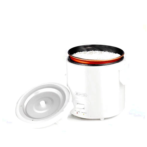 WHITE TIGER 1.0L Mini Rice Cooker,WHITE TIGER Portable Travel Steamer Small,15 Minutes Fast Cooking, Removable Non-stick Pot, Keep Warm, Suitable For 1-2 People - For Cooking Soup, Rice, Stews & Oatmeal