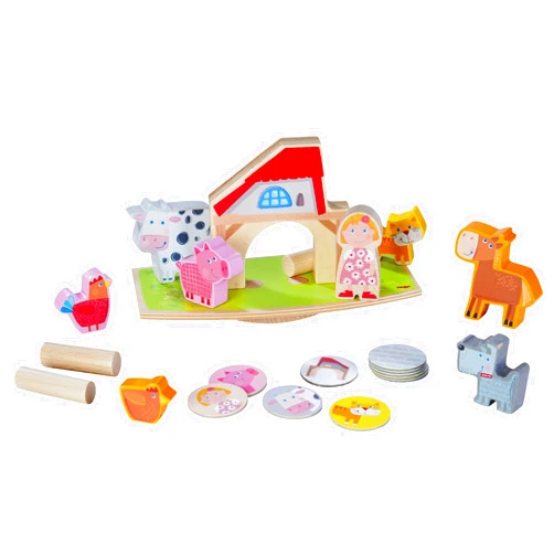 HABA Animal Balancing Act Wobbly Stacking Dexterity Game for Ages 2+ (Made in Germany)