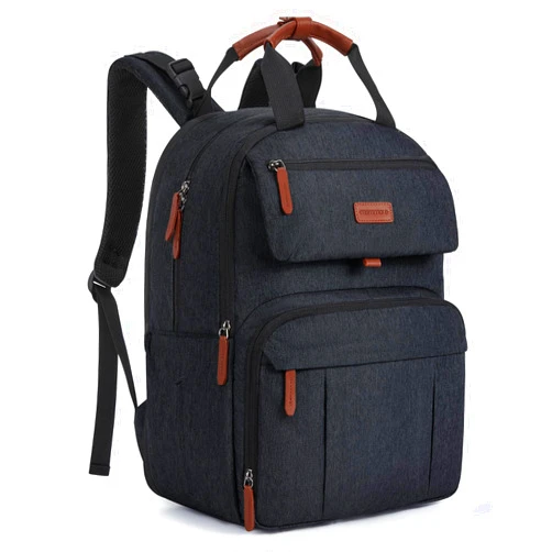 mommore Diaper Bag Backpack, Large Diaper Bag Expandable for 2 Kids/Twins, Durable Baby Bag with Changing Pad, Water Resistant Travel Diaper Backpack for Mom Dad