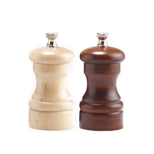 Chef Specialties Capstan Pepper Salt Mill Set, Walnut & Natural