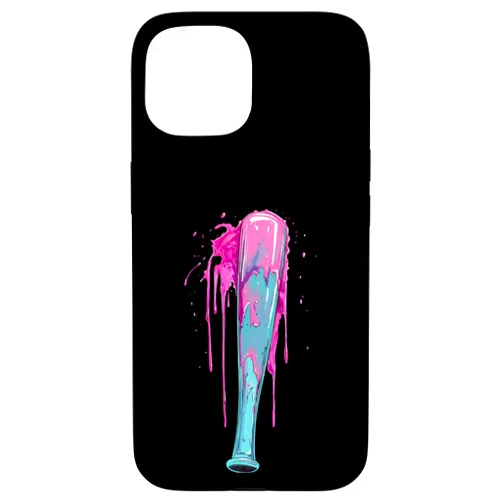 Sprinkles Drip Baseball Bat Art Lovers Apparel Sprinkles Drip Baseball Bat Art for Baseball Fans Design Case for iPhone 15