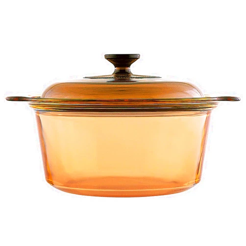 Visions 5L Round Dutch Oven With Glass Lid/Cover