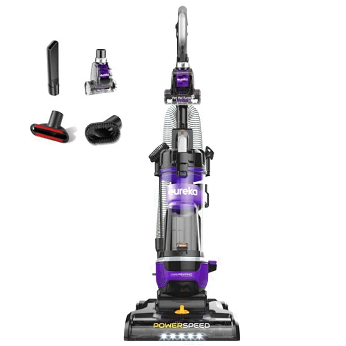 Eureka Powerful Lightweight Upright Vacuum Carpet and Floor, PowerSpeed NEU202 with Automatic Cord Rewind, Purple