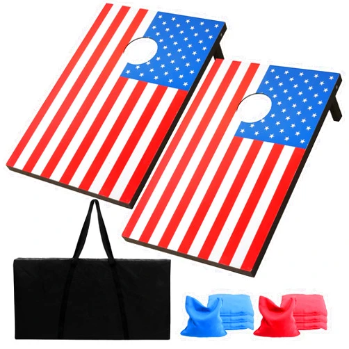 Sco&Leo Brothers Solid Wood Premium Sandbag Set, Size 482.44.5 Inches Including a Set of 8 Local Corn Hole Bags, Suitable for Children Adult College Festival and Bar