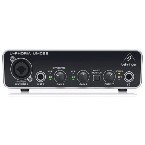 Behringer U-Phoria UMC22 USB Audio Interface