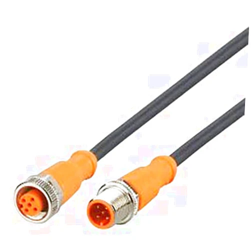 IFME EVC057, 5-Wire M12 Micro DC Patch Cable; Straight Male to Straight Female; PUR; 1M