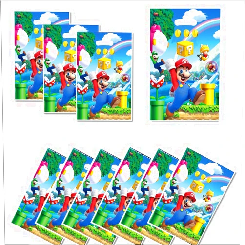 LEOWEST 30pcs childrens Birthday Party Gift Bags Candy Bags Goody Bags,childrens Birthday Party Supplies Decorations (Bags3)