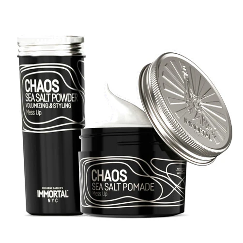 Immortal NYC CHAOS Sea Salt Powder & CHAOS Sea Salt Pomade