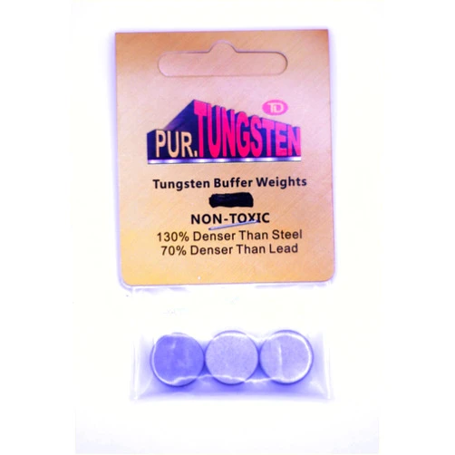 Pur-Tungsten Mini Tungsten Buffer Weights (3-Pack) 0.5 oz Each Weights Total Weight 1.5 oz Custom Size for Fine Tuning Tungsten Counterweights