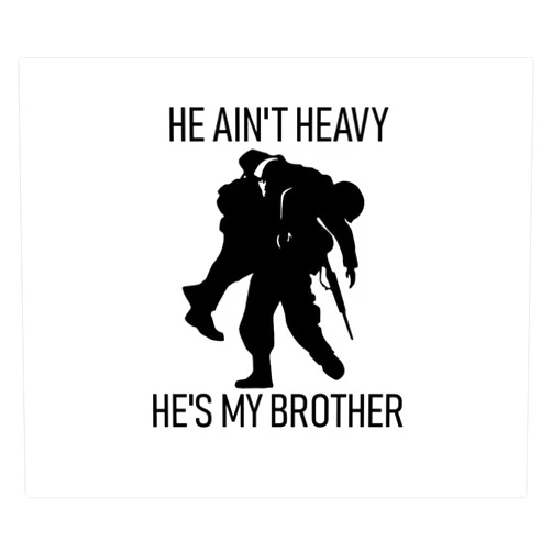 LAD Studio He Ain't Heavy He's My Brother Sticker Bumper Sticker Vinyl Decal 5