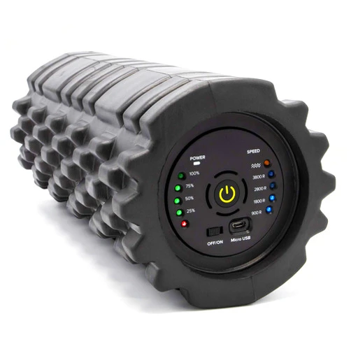 KoreHealth Vibrating Foam Roller - KoreSurge Deep Tissue Massager Muscle Roller & Back Roller for Whole Body Fitness, Myofascial Release & Muscle Recovery | Home Gym Equipment & Workout Accessories