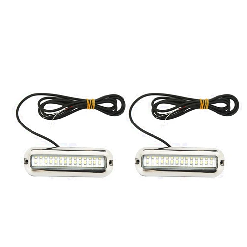 WERI Underwater Marine LED Lights 42LEDS Boat Drain Plug Light 120 Degrees Lighting 3.5KW for Boats