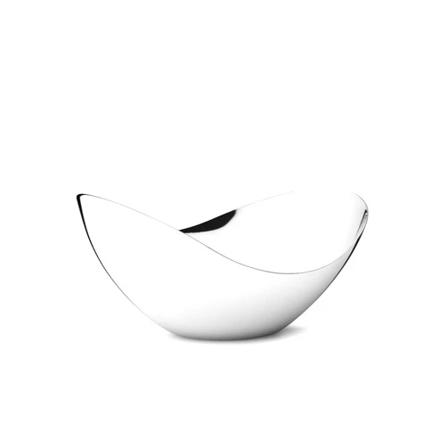 Georg Jensen Bloom Tall Medium Stainless Steel Serving Bowl
