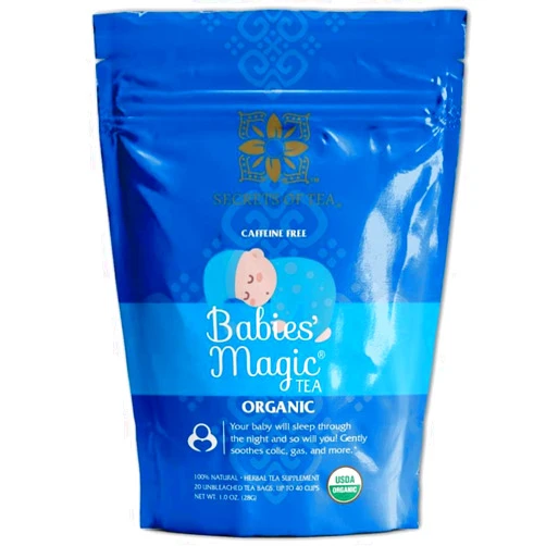 Secrets Of Tea - Babies' Magic Tea: Natural Relief for Baby Colic and Gas - USDA Organic, Caffeine-Free, promotes better sleep- 20 Count ((1 Pack)