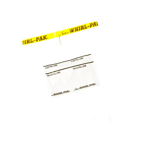 Nasco Whirl-Pak B01062WA Write-On Bag, 7.5cm L x 18.5cm W, 0.057mm Thickness, 118ml Capacity (Box of 500)