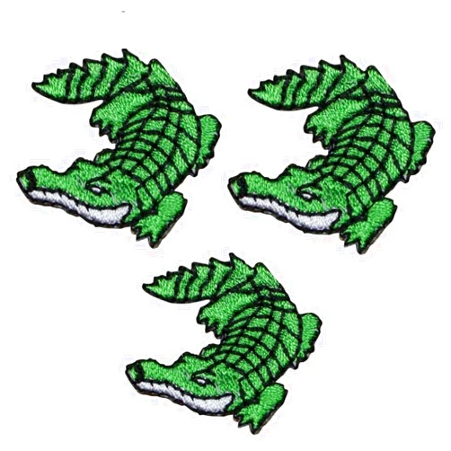 Deparl Alligator Applique Patch - Crocodile Gator Badge 1-3/8
