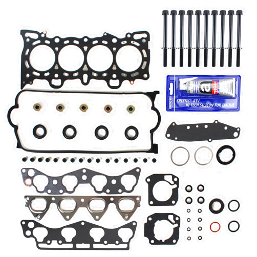CNS Cylinder Head Gasket Set with Head Bolts Compatible with 96-00 Honda Civic 1.6L (1590cc) SOHC L4 16V, V-TEC