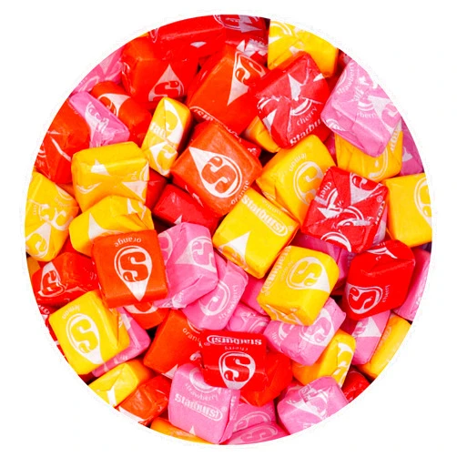 The Hampton Candy Company Starburst Original Fruit Chews, 3lb Bulk Bag (Approx. 270 Pieces), Strawberry, Cherry, Orange, Lemon, Individually Wrapped Candy