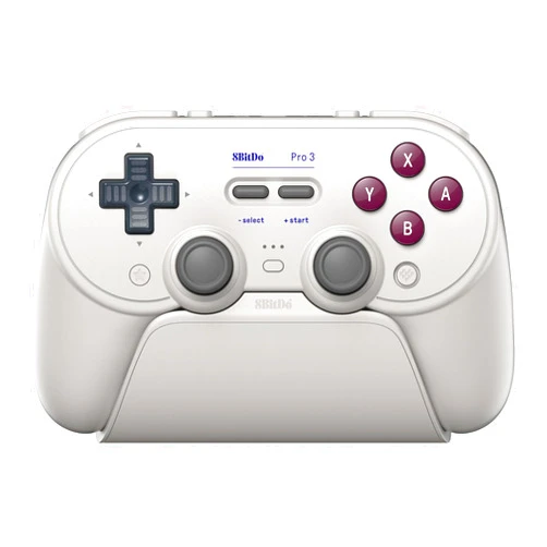 8BitDo Pro 3 Bluetooth Controller for Switch/Switch 2 – TMR Joysticks, Swappable ABXY Buttons, Pro Back Buttons, Charging Dock, Hall Effect Triggers, for Windows, Apple, SteamOS, Android - G Classic