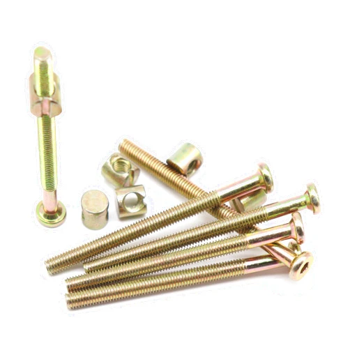 binifiMux 6-Pack M6-1.0 x 80mm Furniture Barrel Nuts and for Crib Cot Baby Bed, Allen Head Hex Drive Socket Cap