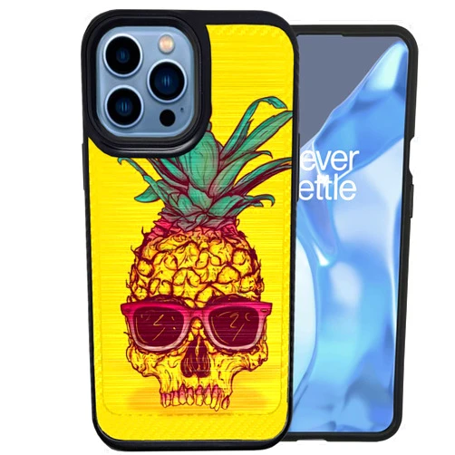 CASES ON DESK CasesOnDeck Hybrid Case Compatible with [Apple iPhone 13 Pro (2021) / iPhone 13 PRO Case] [Brushed Armor] Slim Shock Protecting Cover (PineSkull)