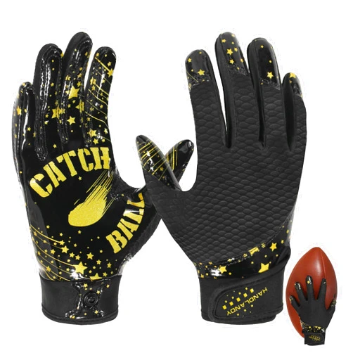 GIAMZONP Football Gloves for Kids, Youth & Adults – Super Sticky Receiver Gloves with Strong Grip & Durability – Great Gift for Boys, Girls & Men