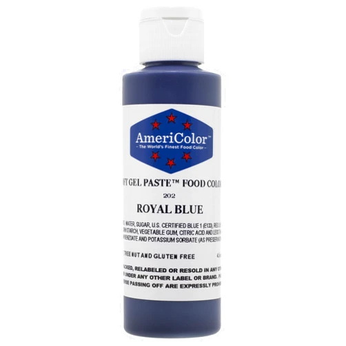Americolor Soft Gel Paste Food Color, 4.5-Ounce, Royal Blue