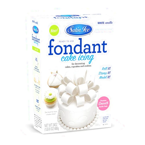 Satin Ice Fondant, White, 24 Ounce