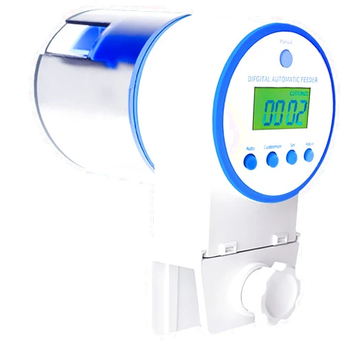 Lawderway Automatic Fish Feeder for Aquarium, Programmable Moisture-Proof Fish Feeder Automatic Dispenser Electric Vocation Auto Fish Feeder with 210ML Large Capacity 3 Modes Auto Feeding on Weekend,Travel
