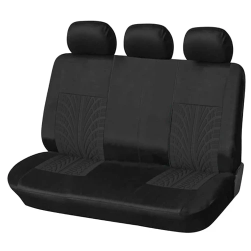AUTOYOUTH Bench Seat Covers Car Seat Covers for Back Seat Split Bench Rear Seat Universal Fit Cars, Truck, SUV, Vans，Interior Covers for Auto, Black
