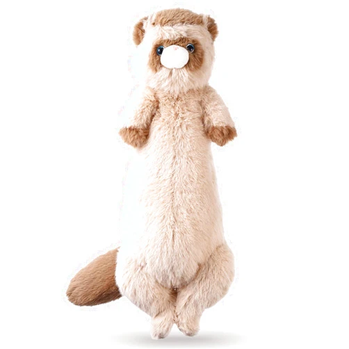 ZJoey 20.5 Inch Ferret Plush Stuffed Animal Long Cute Ferrets Pillow Soft Doll Stuffed Cute Toys Animals Lover Gift Kid Birthday Holiday Party Favor(Brown Ferret)