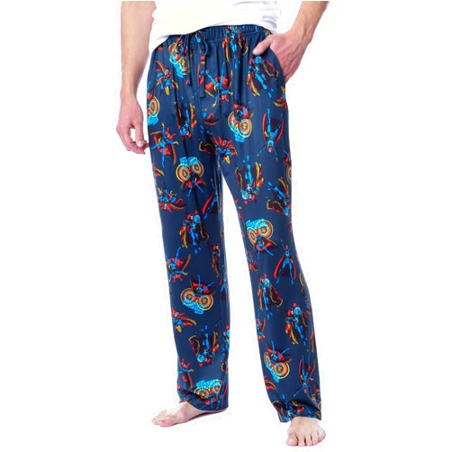 INTIMO Marvel Mens' Classic Doctor Strange Comic Tossed Print Pajama Pants