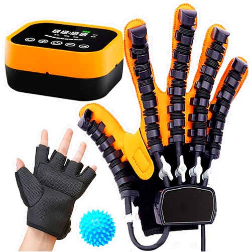 XUETAO Rehabilitation Robot Gloves Upgrade Stroke Hand Therapy Equipment, Automatic Hand Trainer Gloves with USB Chargeable