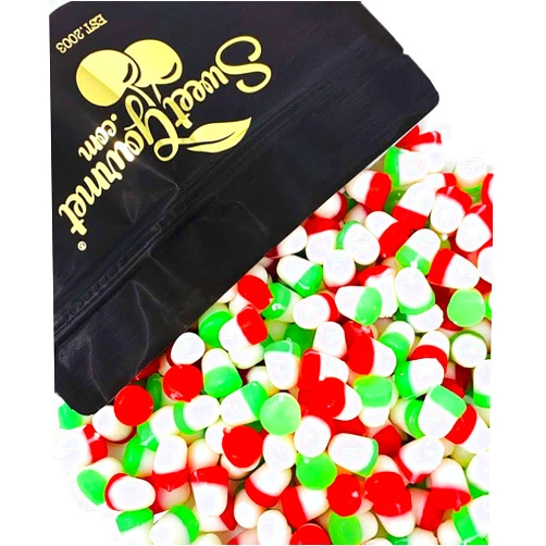 SweetGourmet Christmas JuJu Bells | Red, White, Green Bulk Candy | 2 Pounds