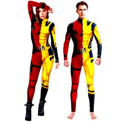 Isobedamai Unisex 2024 new Popular Halloween Cosplay Costume Stretchy Breathable Spandex Adult Full Bodysuit