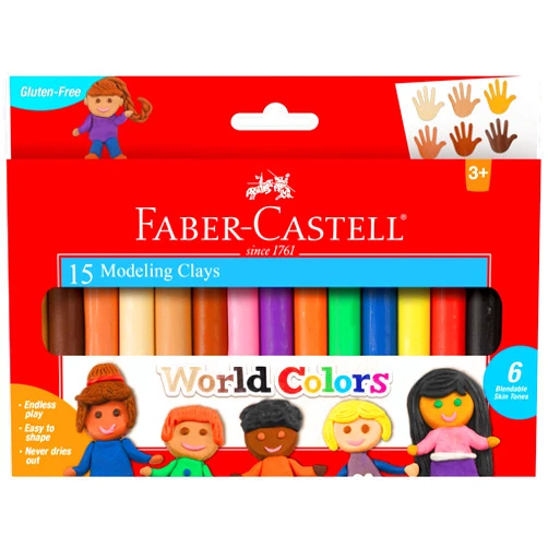 Faber-Castell World Colors Modeling Clay - Modeling Clay for Kids - Sensory Play